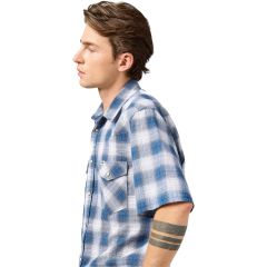 Ing Wrangler® SS Western Shirt Blue Shadow 112362381 Ing Wrangler® SS Western Shirt Blue Shadow 112362381