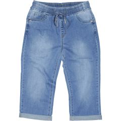 Rövidnadrág Sunbird 7383 Világoskék gumis derekú Capri nadrág