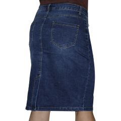 Szoknya Sunbird 7656 Sötétkék klasszikus sztreccs szoknya