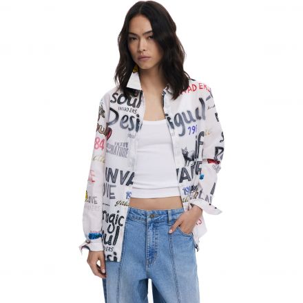 Ing Desigual. 25WWCW10 Feliratos pamut ing
