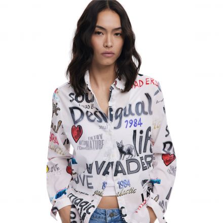 Ing Desigual. 25WWCW10 Feliratos pamut ing