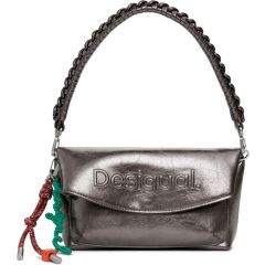 Női táska Desigual. 25WAXPAQ Medium metallic flap bag with 3D logo Női táska Desigual. 25WAXPAQ Medium metallic flap bag with 3D logo