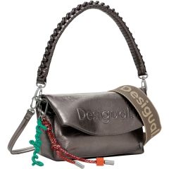 Női táska Desigual. 25WAXPAQ Medium metallic flap bag with 3D logo Női táska Desigual. 25WAXPAQ Medium metallic flap bag with 3D logo