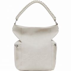 Női táska Desigual. 25WAKP30 Nagy 3D logós műbőr bézs hátizsák