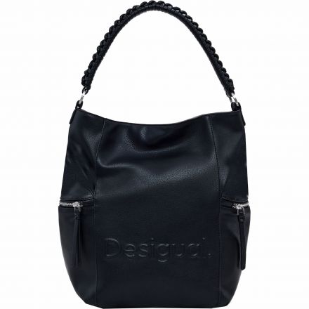 Női táska Desigual. 25WAKP07 Nagy 3D logós műbőr bézs hátizsák