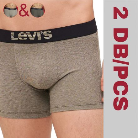 Alsónemű Levi's® Men Optical Illusion Khaky x2 DB Boxer Brief 701203921014