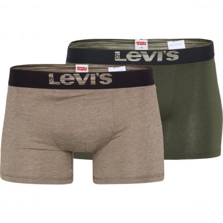 Alsónemű Levi's® Men Optical Illusion Khaky x2 DB Boxer Brief 701203921014