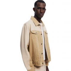 Dzseki Desigual. Kontrasztos bézs farmerdzseki 25WMEN01