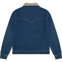 Dzseki Wrangler® Sherpa Classic Mid Blue Denim Stone Jacket 112371440 Dzseki Wrangler® Sherpa Classic Mid Blue Denim Stone Jacket 112371440