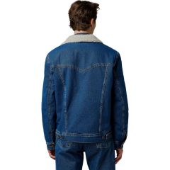 Dzseki Wrangler® Sherpa Classic Mid Blue Denim Stone Jacket 112371440 Dzseki Wrangler® Sherpa Classic Mid Blue Denim Stone Jacket 112371440