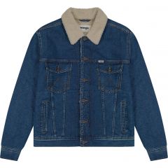 Dzseki Wrangler® Sherpa Classic Mid Blue Denim Stone Jacket 112371440 Dzseki Wrangler® Sherpa Classic Mid Blue Denim Stone Jacket 112371440