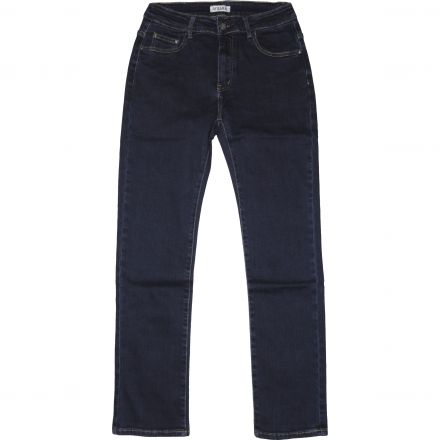 Nadrág M. Sara Denim 7328 Egyenes szárú sztreccs sötétkék nadrág