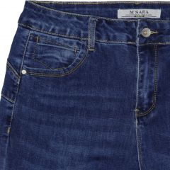 Nadrág M. Sara Denim 6916 Straight Push Up Denim Stretch