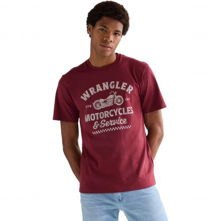 Póló Wrangler® Americana Tee Ruby Wine 112377953