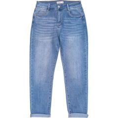 Nadrág M. Sara Denim 3916 Mom Fit Rodeo MId Blue Super Stretch
