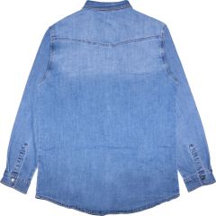 Ing M. Sara Denim 2238 Classic Oversize Stretch Denim Shirt