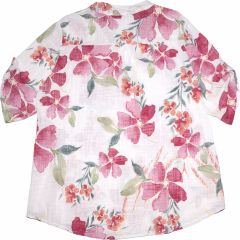 Póló •MONDAY••Italy• 005 Virágos gombos nyakú