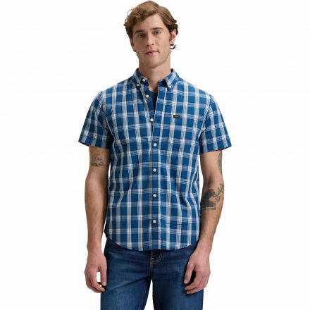 Ing Lee® Button Down SS Deep Sea Plaid 112376549 Ing Lee® Button Down SS Deep Sea Plaid 112376549