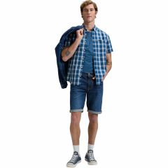 Ing Lee® Button Down SS Deep Sea Plaid 112376549