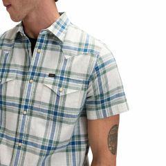 Ing Lee® SS Western Shirt Desert Sage Plaid 112376551
