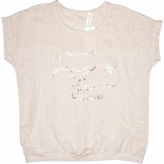 Póló •MONDAY••Italy• 1091 Bézs lenes felső