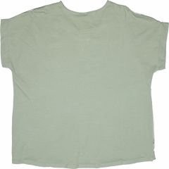 Póló •MONDAY••Italy• 1076 Környakú keki virágmintás rugalmas pamut póló