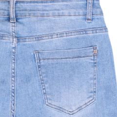 Nadrág M. Sara Denim 5920 Super Straight Light Blue Stretch Denim