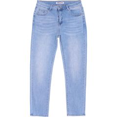 Nadrág M. Sara Denim 5920 Super Straight Light Blue Stretch Denim