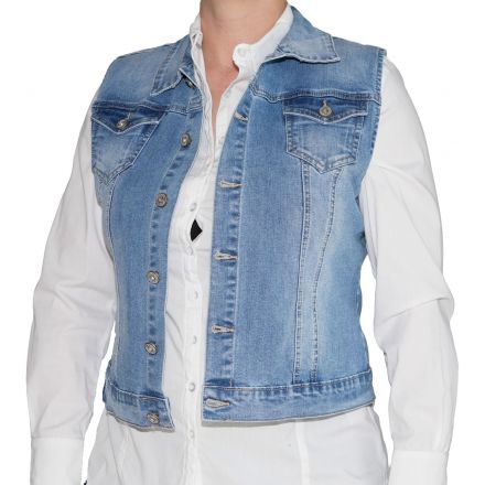 Dzseki M. Sara Denim 915 Klasszikus női sztreccsmellény