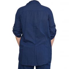 Ing •MONDAY••Italy• Maruggio Natural pamut sötétkék ing