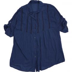 Ing •MONDAY••Italy• Maruggio Natural pamut sötétkék ing