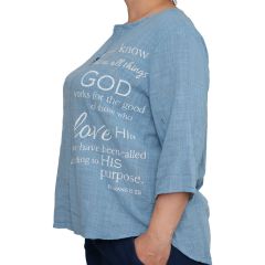 Póló •MONDAY••Italy• 40149 We know pamut kék női póló