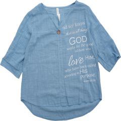 Póló •MONDAY••Italy• 40149 We know pamut kék női póló