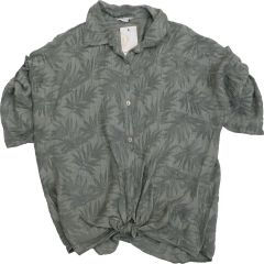 Ing •MONDAY••Italy• 6883 Anyagában mintás organikus pamut keki ing