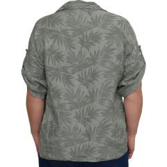 Ing •MONDAY••Italy• 6883 Anyagában mintás organikus pamut keki ing