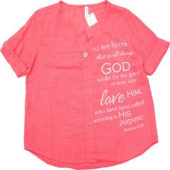 Póló •MONDAY••Italy• 40149 We know pamut piros női póló