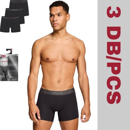 Alsónemű Levi's® Men Mel WB 3xB Boxer Brief Black Combo 701238000003