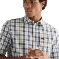 Ing Wrangler® Ss 1 PKT Shirt Forget Me Not 112378049
