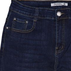 Nadrág M. Sara Denim 6996 Klasszikus sötétkék sztreccs farmernadrág
