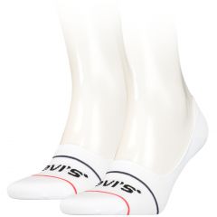 Zokni Levi's® Low Rise Sport White Invisible Footie Socks 2 Pack 701203953008