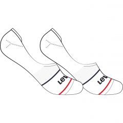 Zokni Levi's® Low Rise Sport White Invisible Footie Socks 2 Pack 701203953008