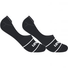 Zokni Levi's® Low Rise Sport Black Invisible Footie Socks 2 Pack 701219508002