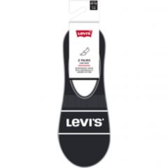Zokni Levi's® Low Rise Sport Black Invisible Footie Socks 2 Pack 701219508002