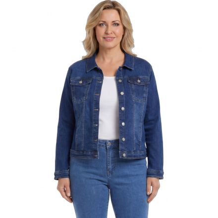 Dzseki Sunbird Plus Size Super Stretch Denim Jacket