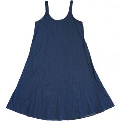 Ruha •MONDAY••Italy• 136 Deep Blue Stretch Denim Dress