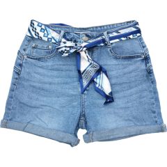 Rövidnadrág Moon Girl 3133 Buggy Super Stretch Denim Short Light Blus Rövidnadrág Moon Girl 3133 Buggy Super Stretch Denim Short Light Blus