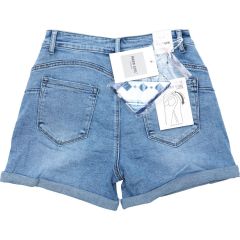 Rövidnadrág Moon Girl 3133 Buggy Super Stretch Denim Short Light Blus Rövidnadrág Moon Girl 3133 Buggy Super Stretch Denim Short Light Blus