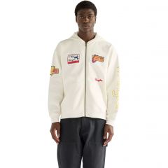 Pulóver Wrangler® Bright White Vintage Graphic Zip Hoodie 112387047