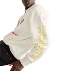 Pulóver Wrangler® Bright White Vintage Graphic Zip Hoodie 112387047