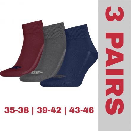 Zokni Levi's® Quarter Socks 3x BGR Pack 701224673018 Zokni Levi's® Quarter Socks 3x BGR Pack 701224673018